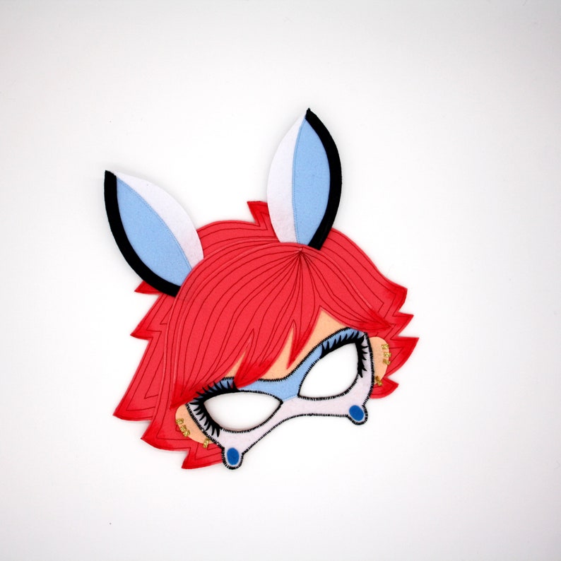 MIRACULOUS RENAROUGE MASK Rena Rouge Felt mask Party | Etsy