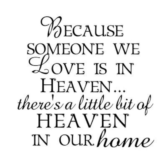 Because Someone In Heaven We Love SVG File | Etsy