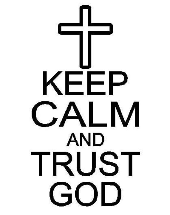 Keep Calm And Trust God Car Decal SVG File | Etsy