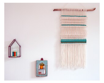 Macrame wall hanging | Nursery wall decor | modern macrame | modern fiber tapestry | contemporary macrame MARRS GREEN