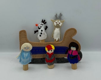 Finger Puppet set - 5 individual characters