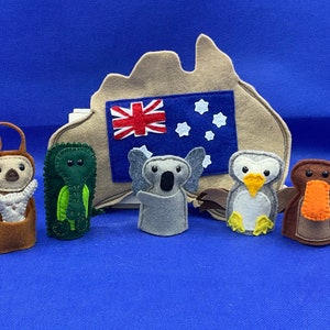 Australian Animals Finger Puppet Set