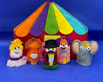 Circus finger puppet set