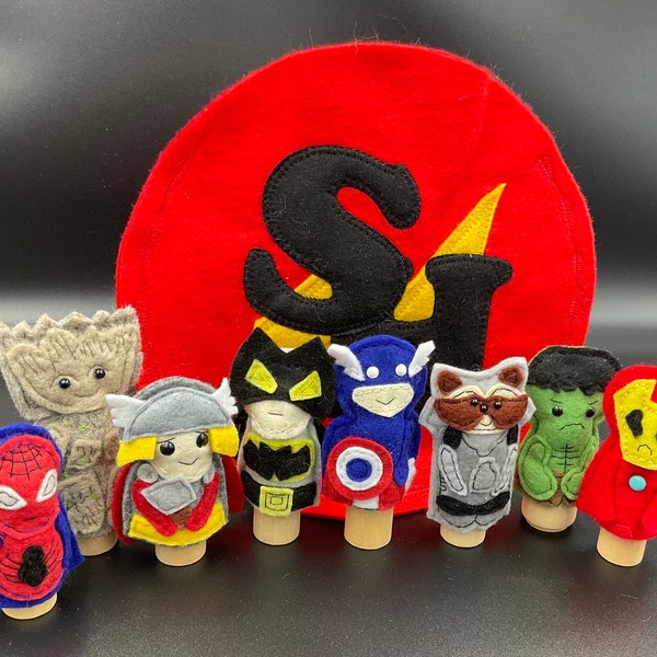 Superhero Finger Puppets