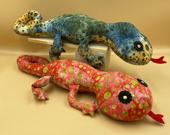 Gary the Gecko: Funky Cotton Fabric Plush Toy