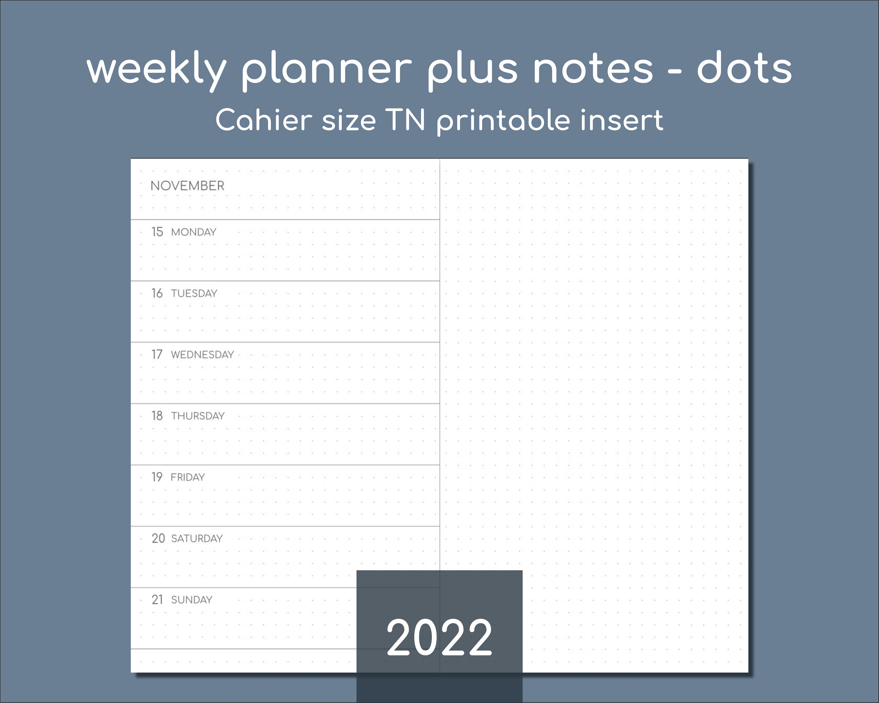 Weekly Planner Page - Etsy Weekly Planner Page - Etsy