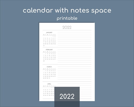 2022 future log printable calendar pdf etsy ireland