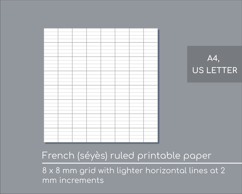 French dominated printable paper - seyes dominated - A4 and US Letter photo about A4 Printable Paper known as French dominated printable paper - seyes dominated - A4 and US Letter