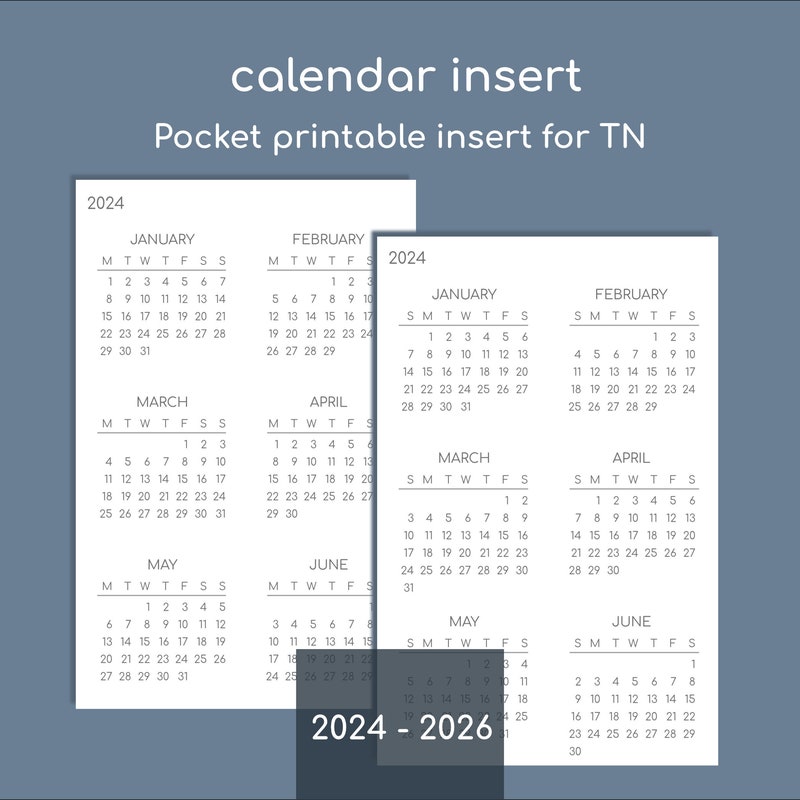 2025 2026 Pocket Calendar - Etsy