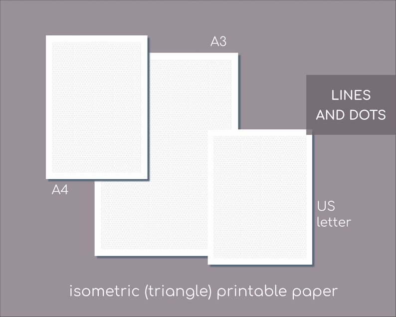Triangle Printable Paper With 5mm Dot and Line Grid - Etsy