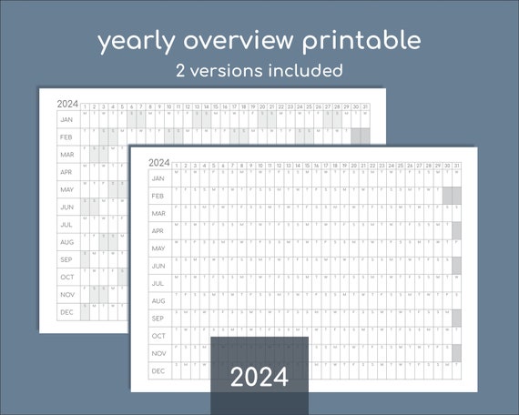 Calendrier annuel 2024 imprimable, agenda général, impression de