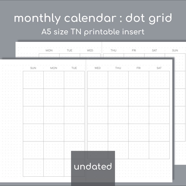 Printable Tn Inserts - Etsy