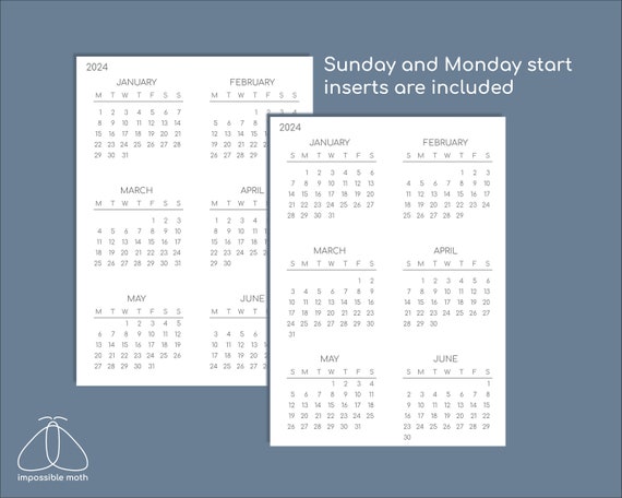 Calendrier annuel 2024 et 2025 imprimable, recharge à imprimer en