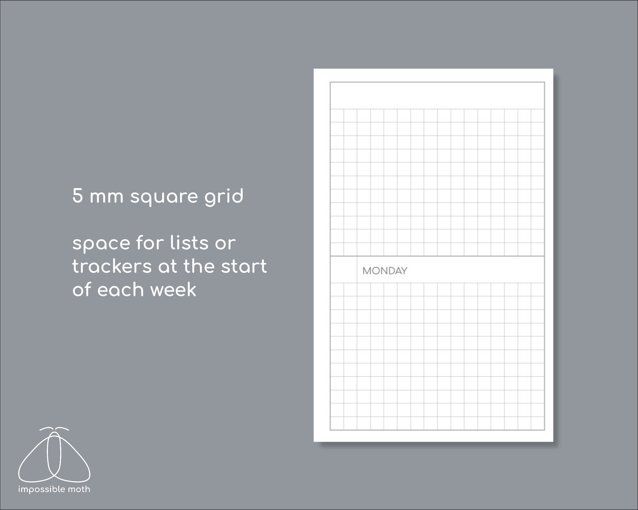 Undated Small Weekly Planner, Printable Pocket Size Inserts for TN ...