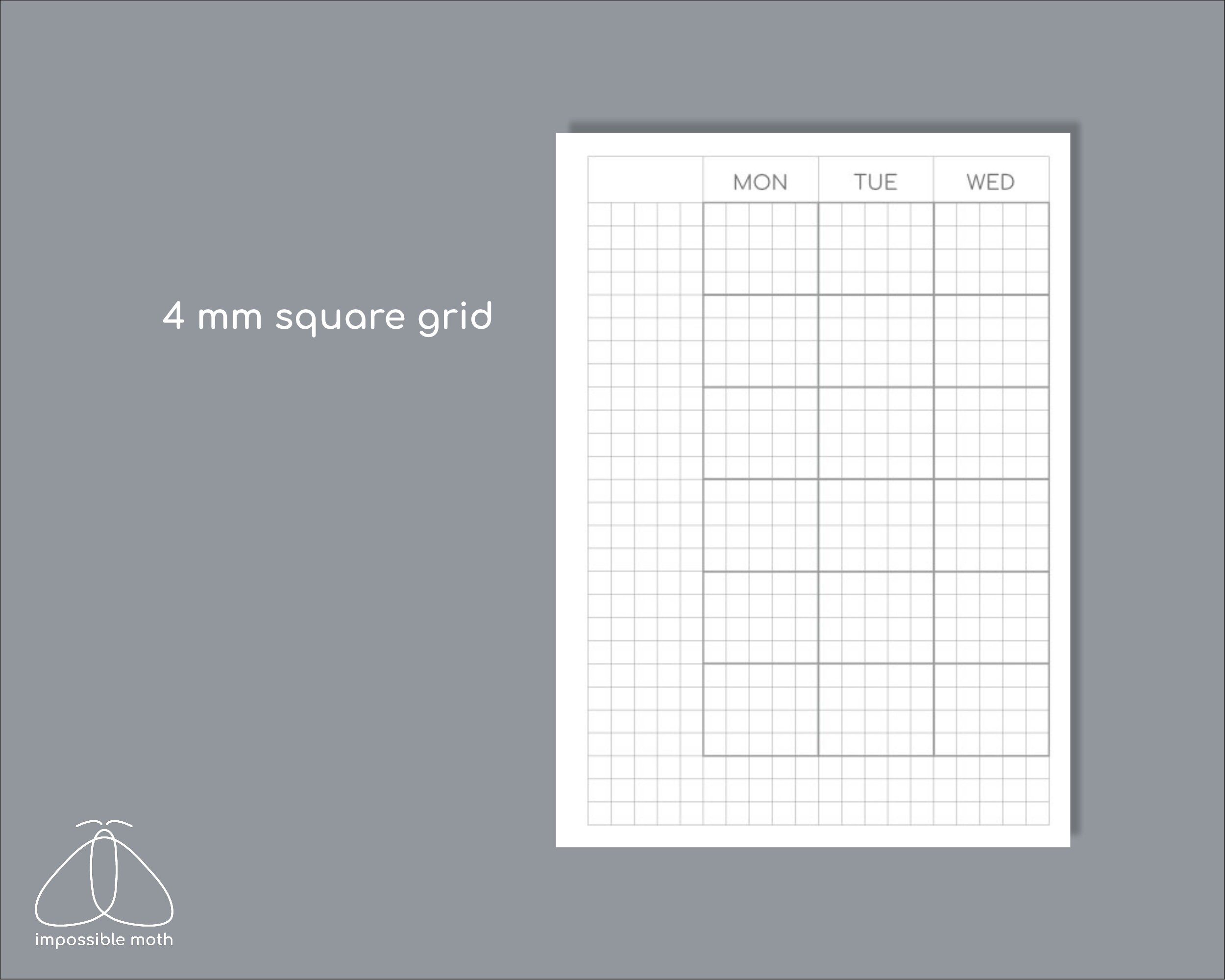 Undated monthly planner printable passport TN size insert | Etsy