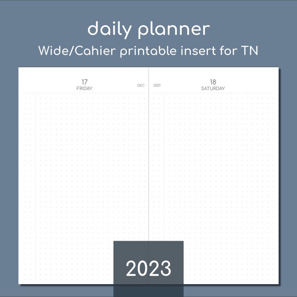 Large Daily Planner Etsy