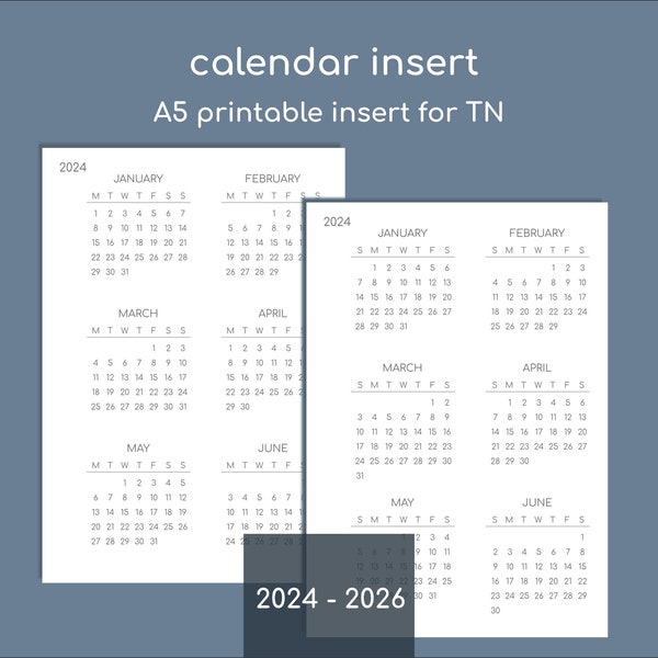 Travelers A5 Calendar Etsy