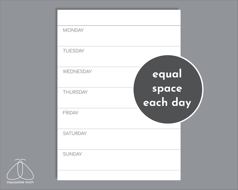 Undated Small Weekly Planner With Notes, Passport Size Printable Refill ...
