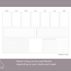 Printable Weekly Planner Pad Pdf, for A4 or Letter Paper With Sunday ...