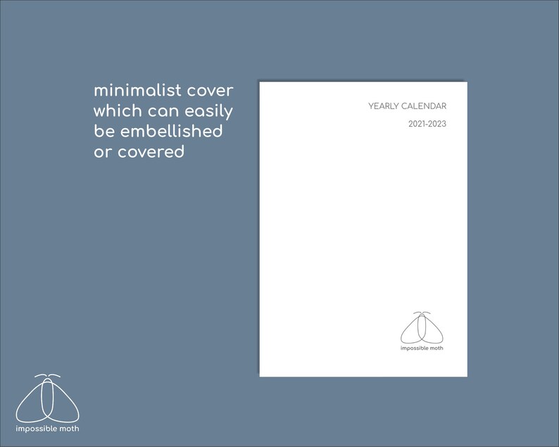 A5 Calendar 20242026 Printable Yearly Planner Travelers Insert Etsy