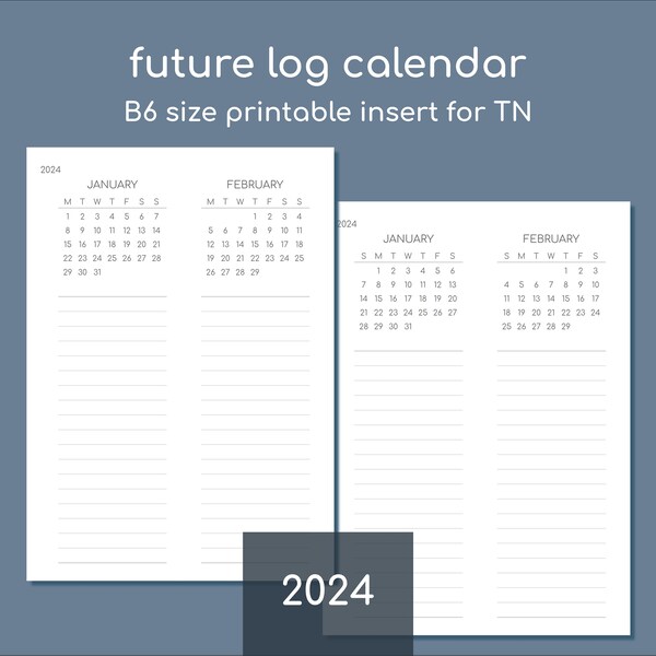 2024 Events Log Etsy