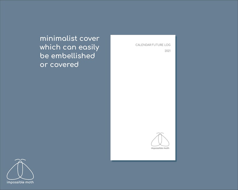 2024 Future Log Calendar With Notes Printable Classic Slim / Etsy