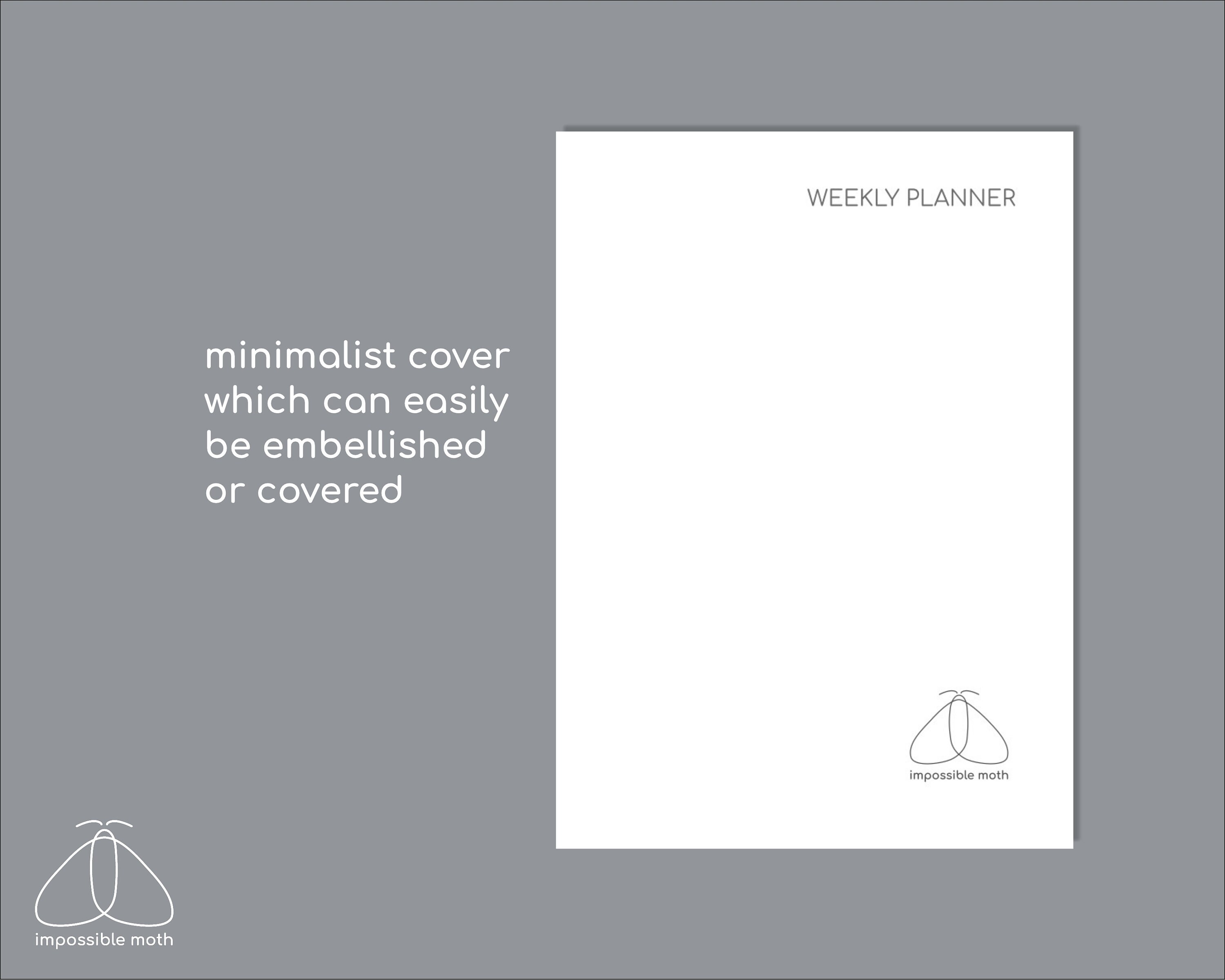 Undated Weekly Planner, Printable Passport Size Inserts for Travellers ...