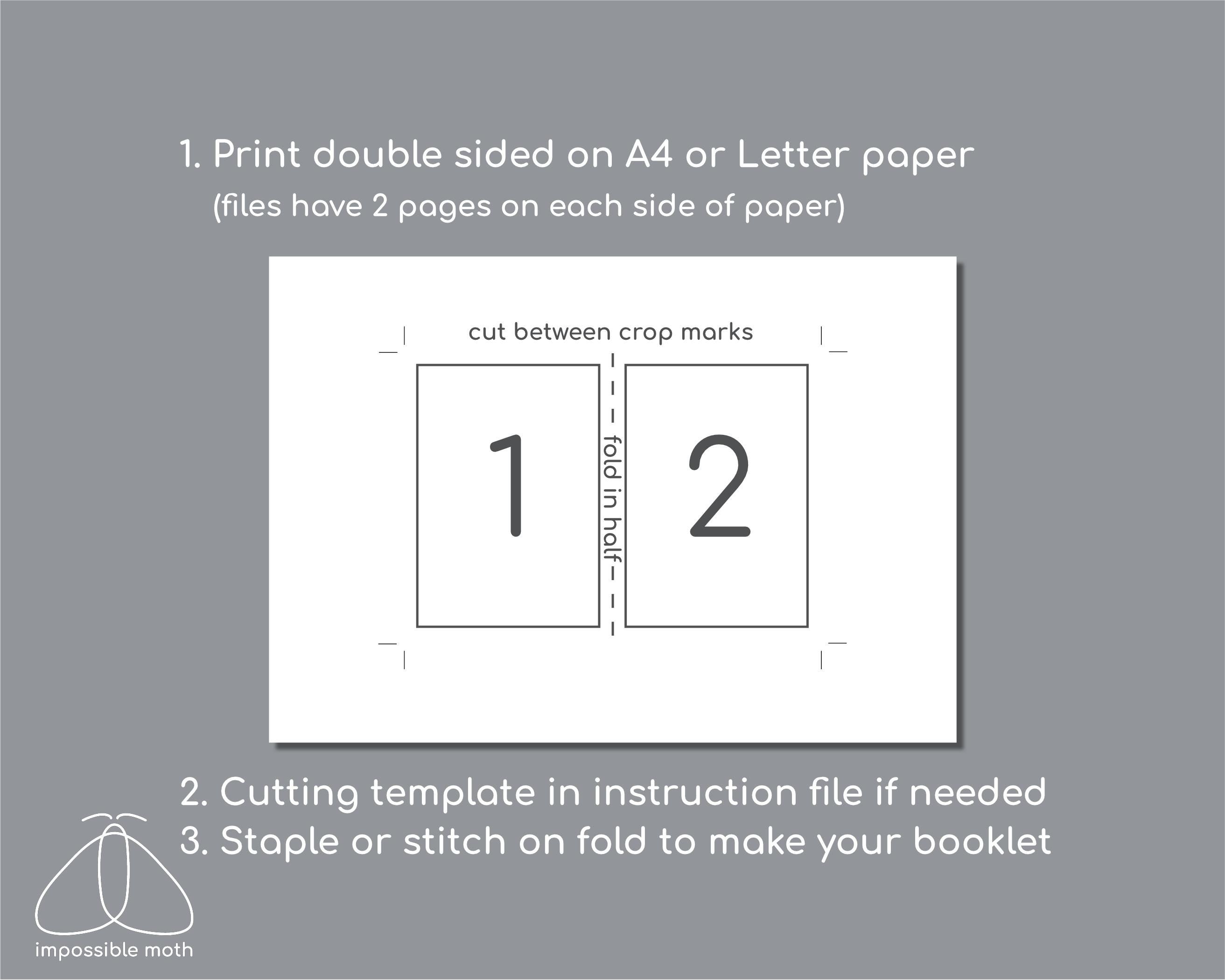 Undated Small Weekly Planner, Passport Size Printable Inserts for TN - Etsy