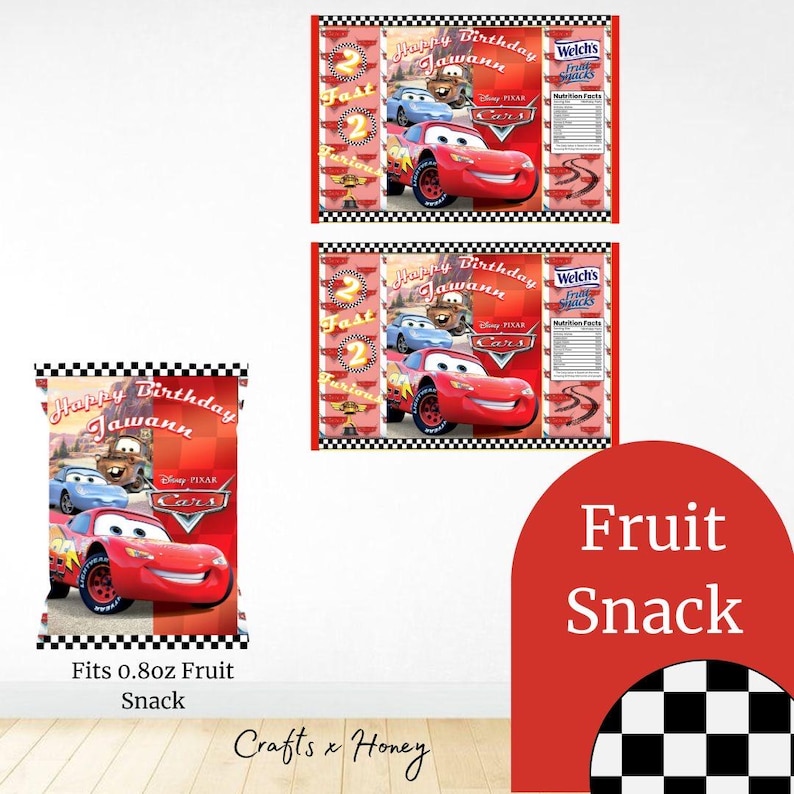 Disney Cars - Personalized Party Labels - Kids Birthday- GIRL/BOY ...
