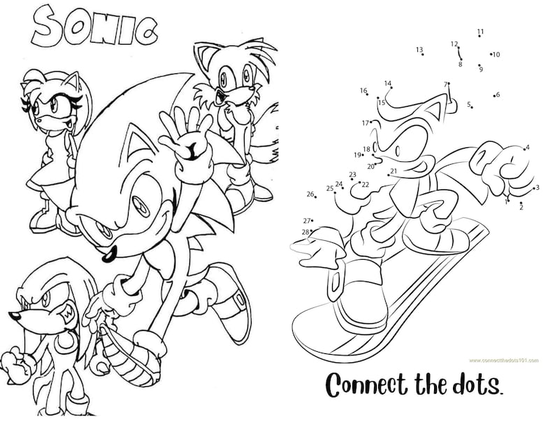 Sonic the Hedgehog- Personalized Coloring Books - Kids Birthday- GIRL ...