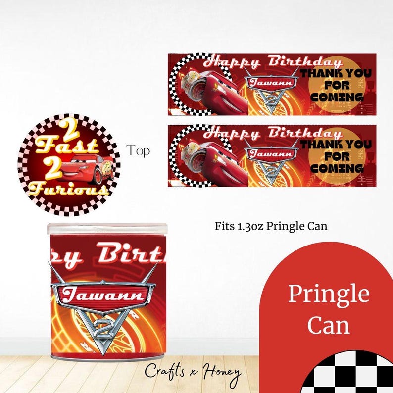 Disney Cars - Personalized Party Labels - Kids Birthday- GIRL/BOY ...