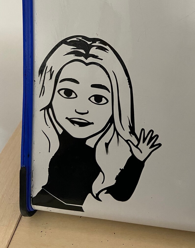 Bitmoji Viynl stickers for whiteboard teachers classroom Etsy