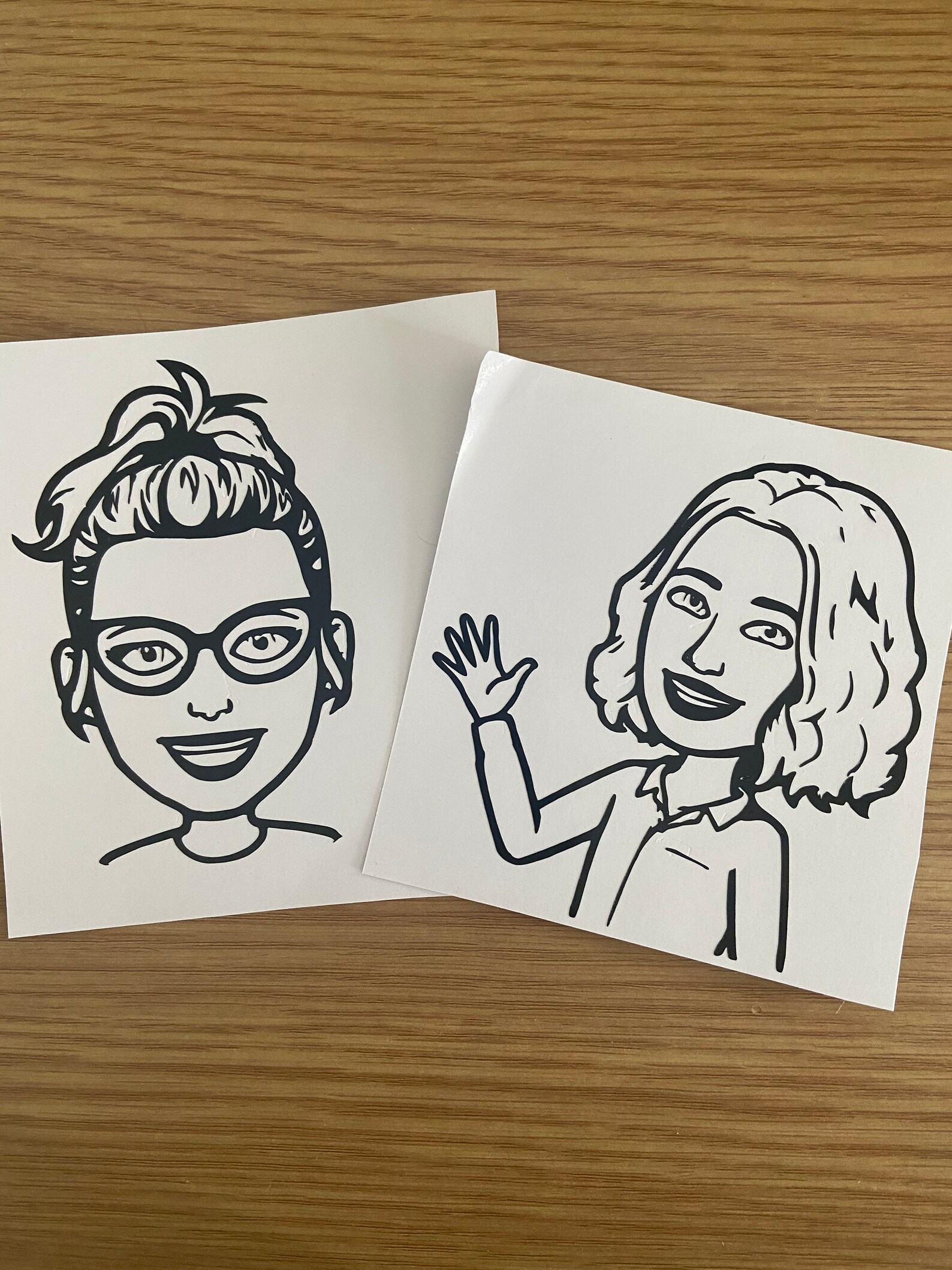 Bitmoji Viynl stickers for whiteboard teachers classroom Etsy