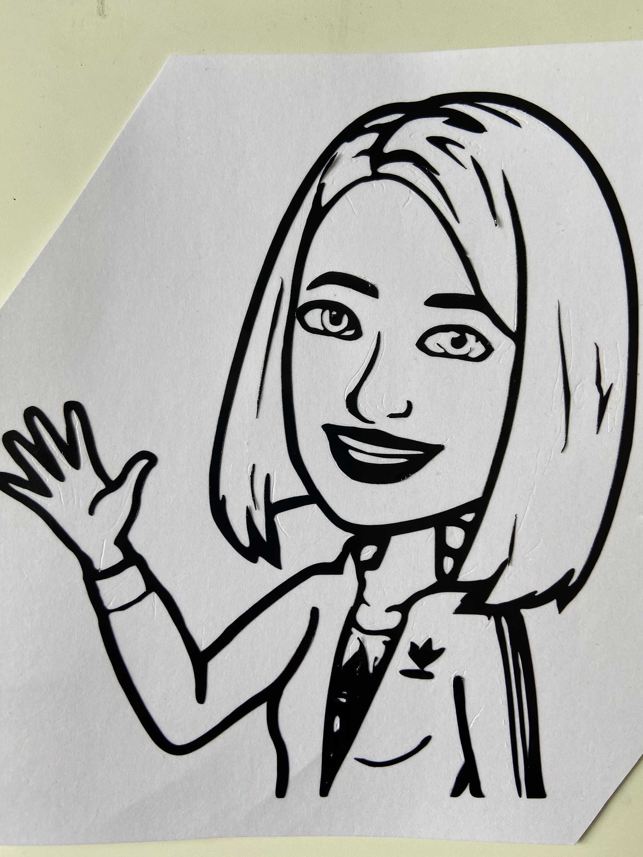 Bitmoji Viynl stickers for whiteboard teachers classroom Etsy