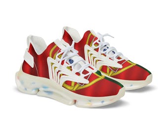Zapatillas deportivas de malla para hombre con la bandera de Portugal / Zapatillas deportivas con la bandera de Portugal