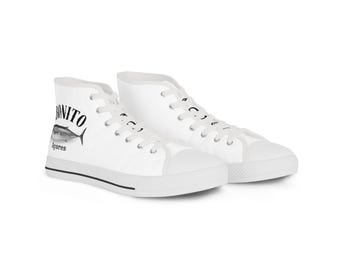 Don Vito Logo High Top Sneakers | White Canvas High-Tops