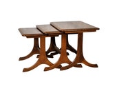 Ercol style nest of tables mid century vintage