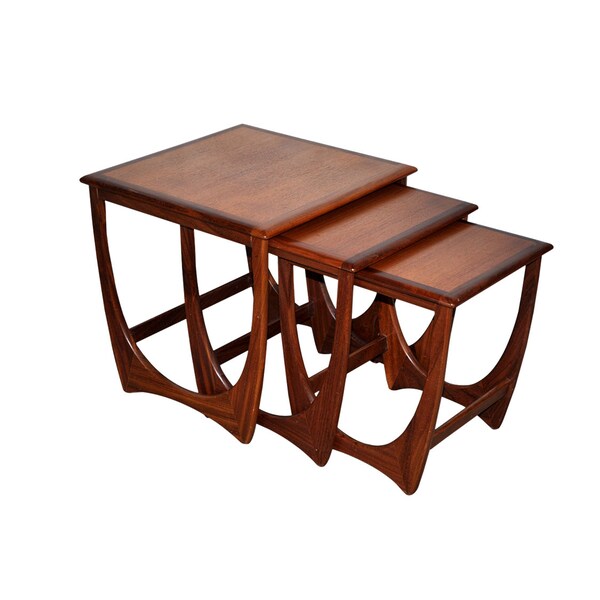 G Plan Fresco teak nest of tables 1970s, VB Wilkins
