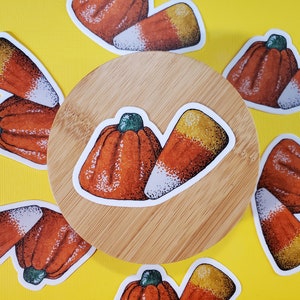 Vinyl Candy Corn Halloween Sticker