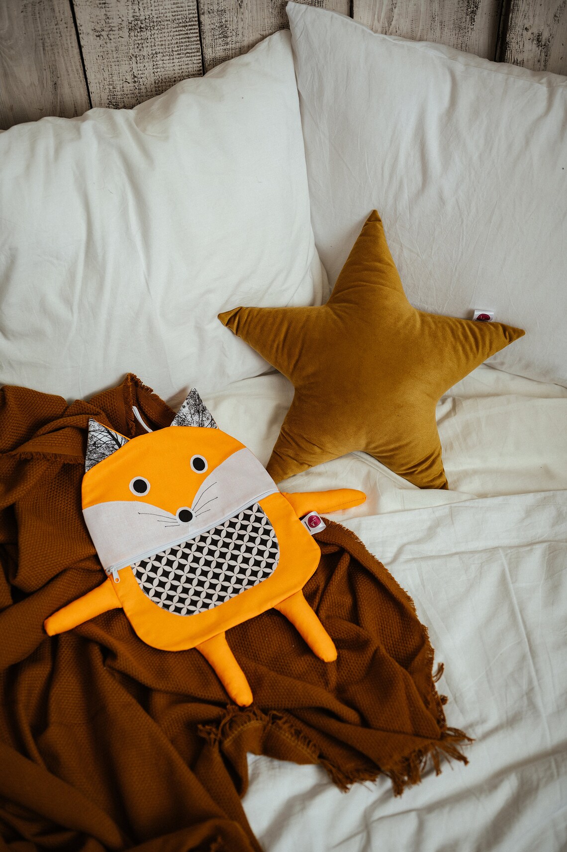 Pajamas Keeper, Fox Pillow, Pajamas Eater, Pyjamas Organizer, Pyjamas