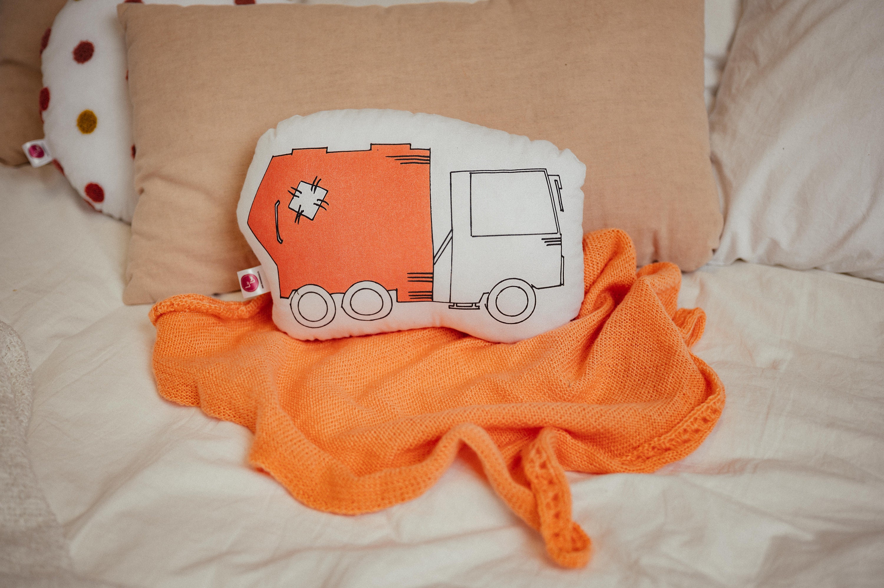  Sand Dump Truck Trucker Accessories for Driver Accessories Hat  Dump Truck Driver Throw Pillow, 16x16, Multicolor : Home & Kitchen