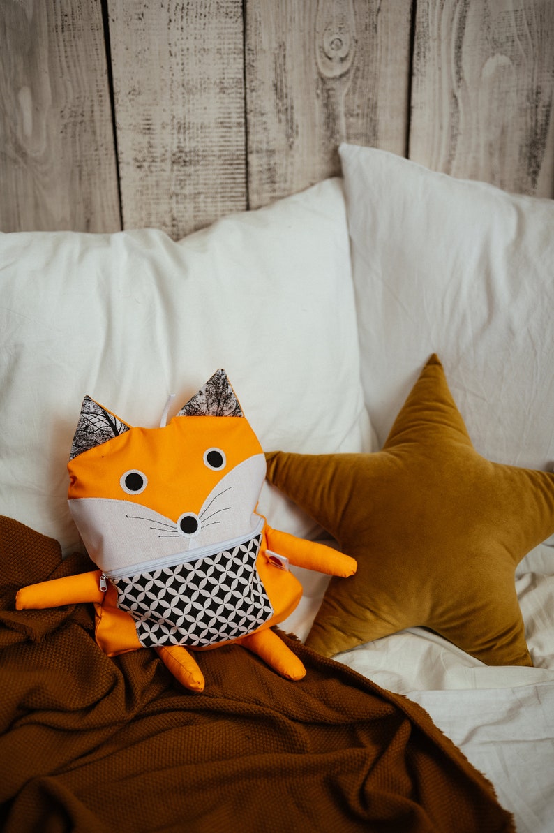 Pajamas Keeper, Fox Pillow, Pajamas Eater, Pyjamas Organizer, Pyjamas