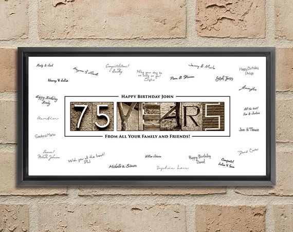 75th Birthday Decorations 75th Birthday 75th Birthday Gift Etsy