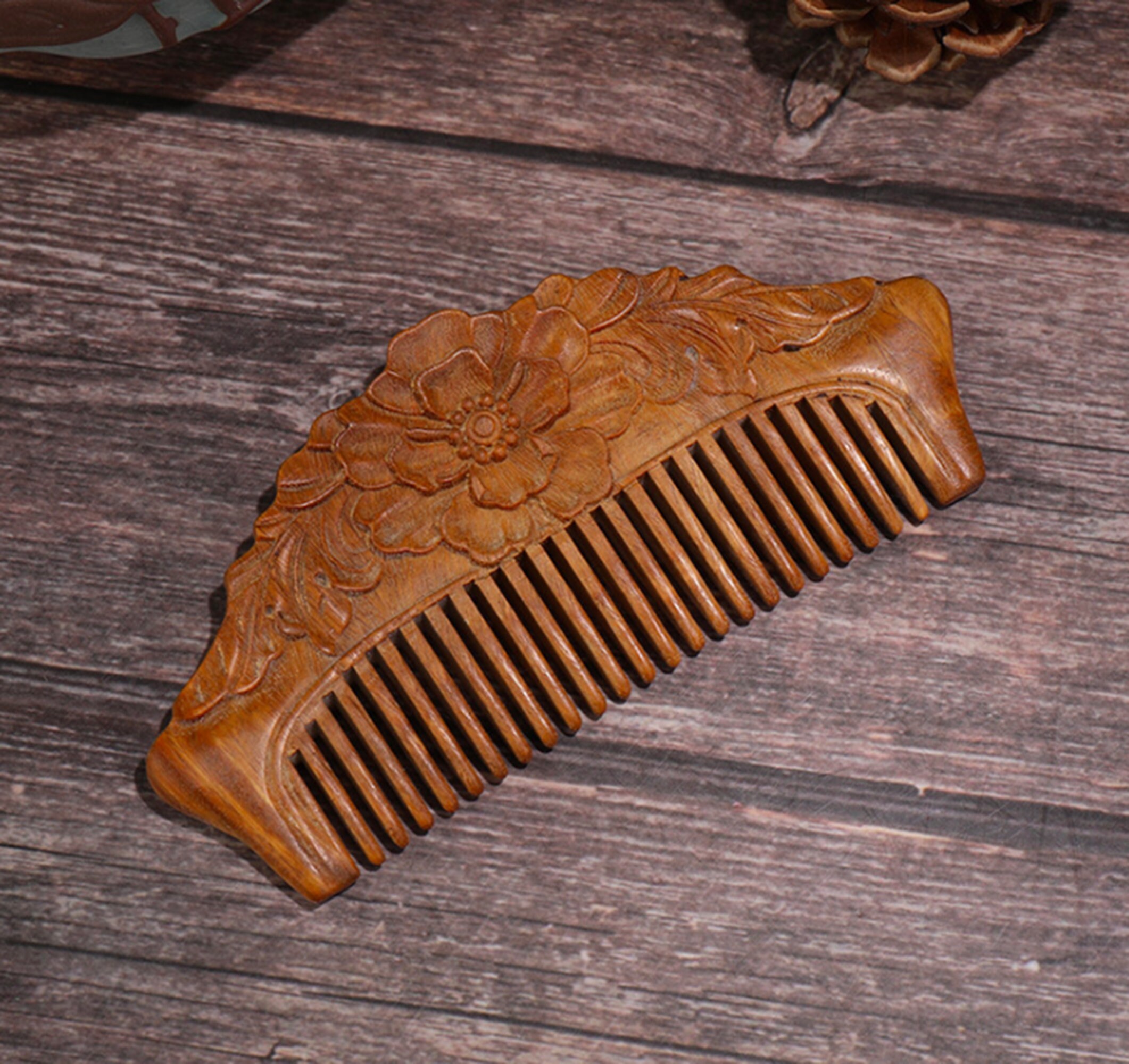 Handcrafted Hair Comb Chinese Hair Comb Ebony Hair Comb Wooden Etsy