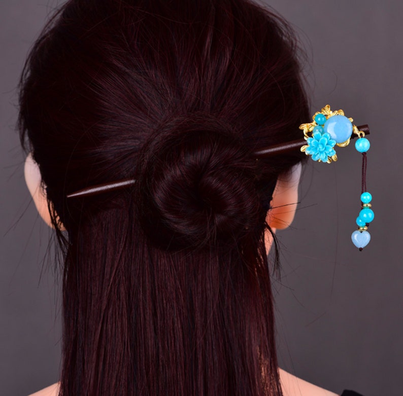 Vintage Flower Cherry Blossom Japanese Hair Pin Hair Stick Etsy