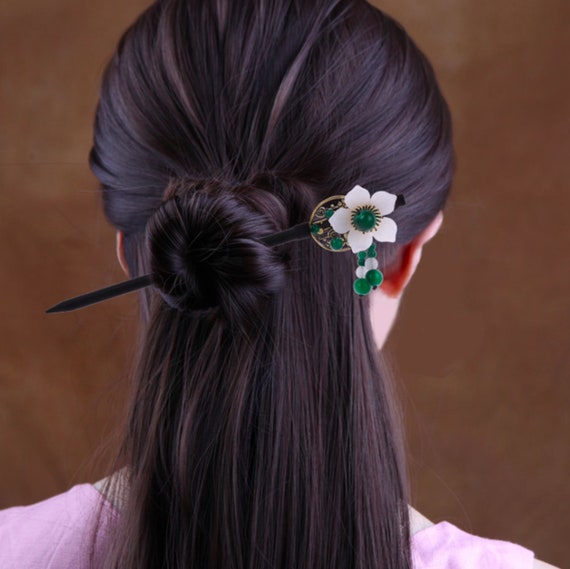 2PCS Flower Blossom Chinese Hair Pin With Tassels Hair Stick 27 Styles to  Choose -  Sweden