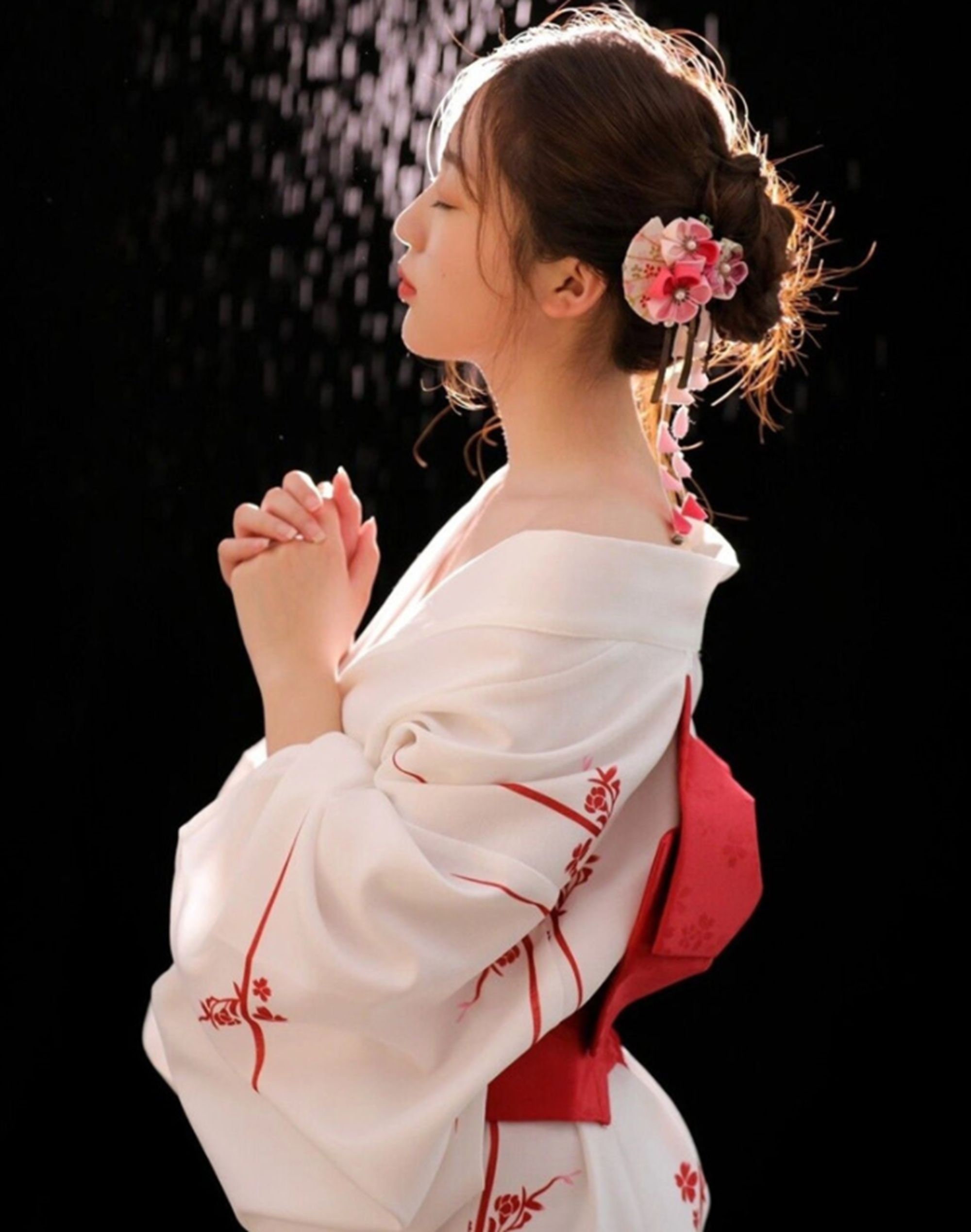 White Kimono Japanese Kimono Kimono Dress Bow Kimono Robe - Etsy