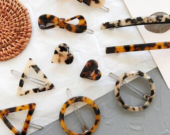 Léopard Animal Imprimé Rectangle Barrette à Cheveux Femmes Filles Accessoires Léopard Animal Imprimé Rectangle Barrette à Cheveux Femmes Filles Accessoires