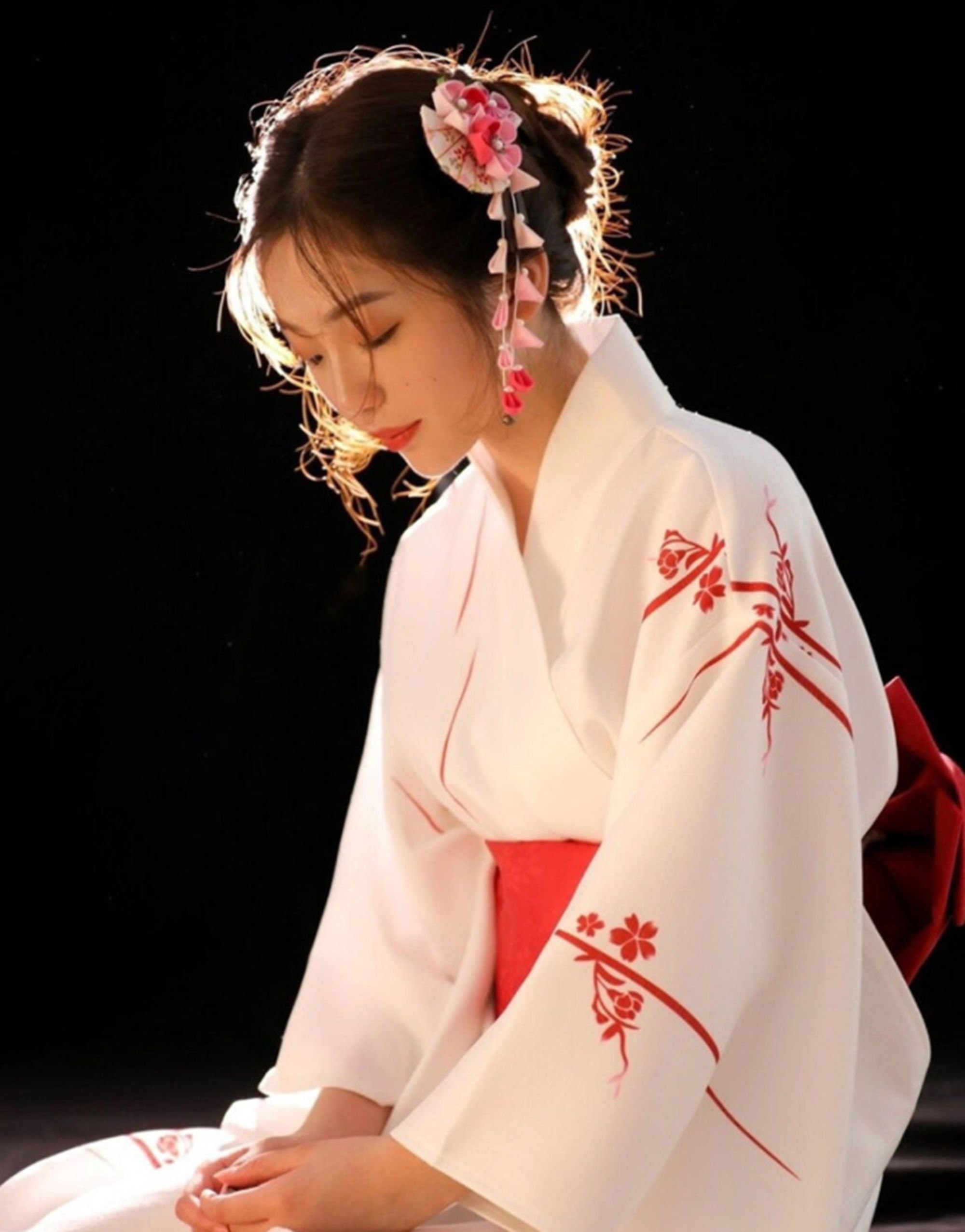 White Kimono Japanese Kimono Kimono Dress Bow Kimono Robe Etsy