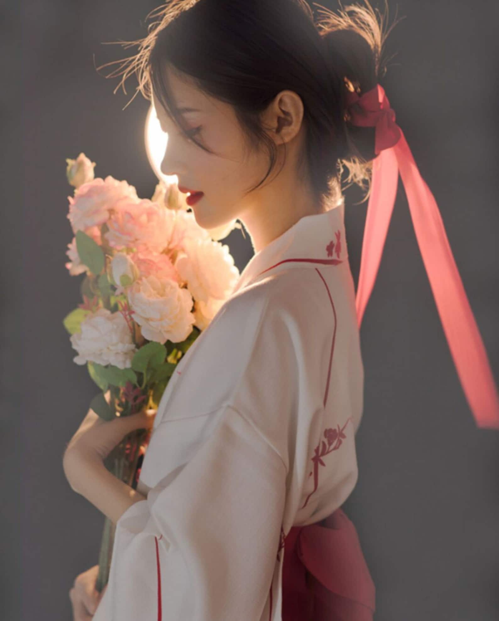 White Kimono Japanese Kimono Kimono Dress Bow Kimono Robe Etsy